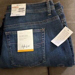 Style & Co. Women's Blue Slim Leg Jeans